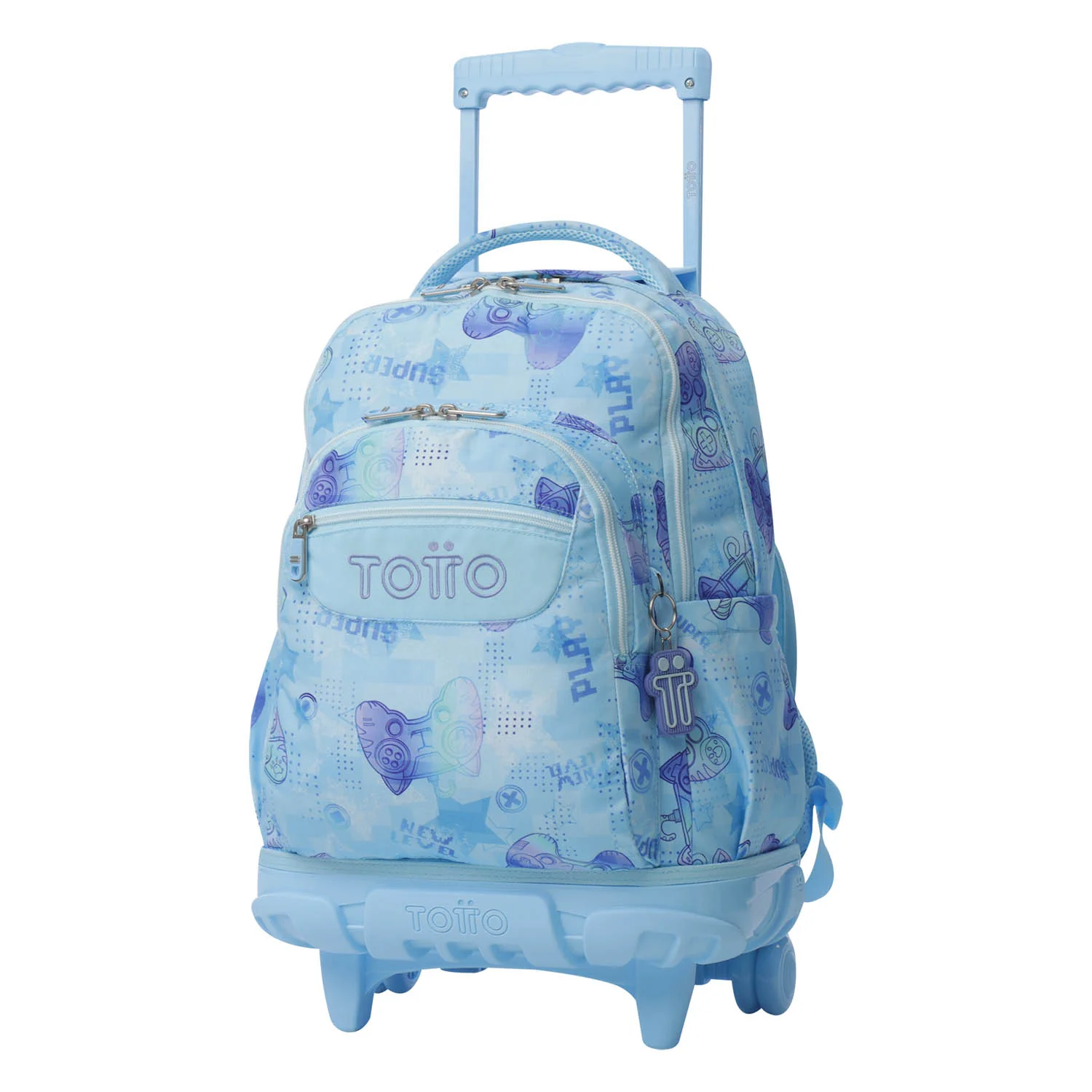 TOTTO Mochila escolar con ruedas Renglones + Estuche Tablero - 1FY Polar - Image 4