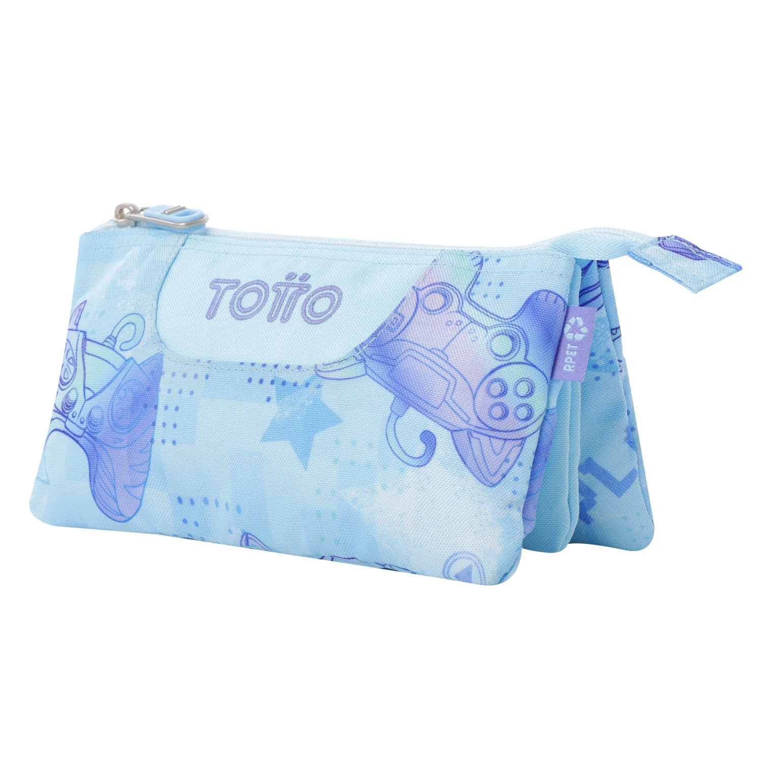 TOTTO Mochila escolar con ruedas Renglones + Estuche Tablero - 1FY Polar - Image 5