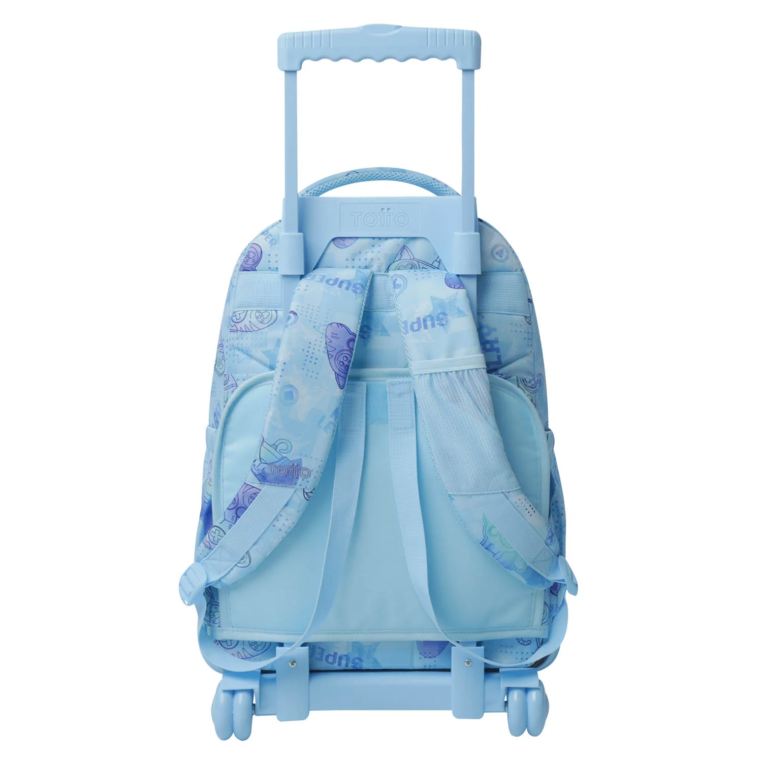 TOTTO Mochila escolar con ruedas Renglones + Estuche Tablero - 1FY Polar - Image 6