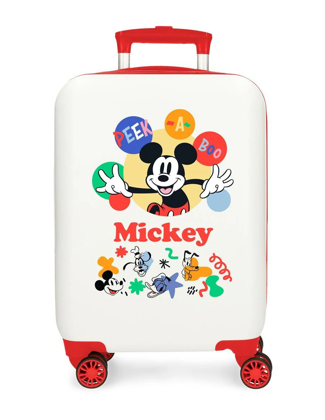 TROLLEY ABS 50 CM.4R MICKEY PEEK A BOO BLANCO