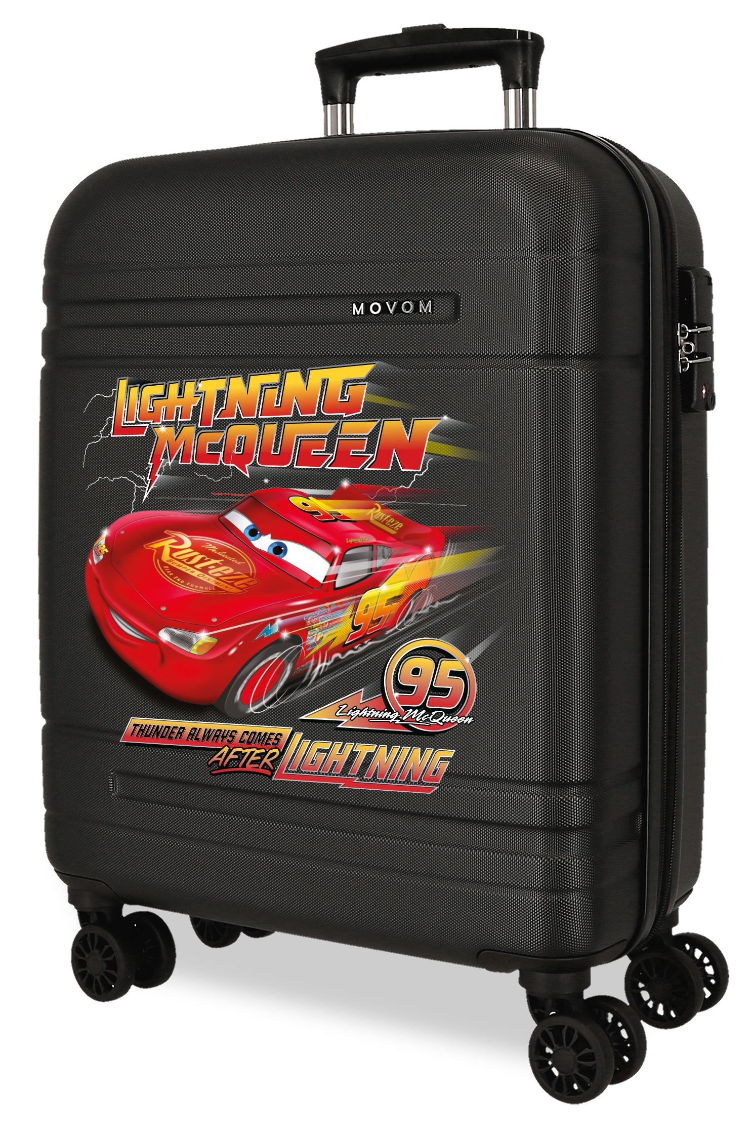 TROLLEY PP. 55CM.4R.C/EXP.  CARS LIGHTNING MCQUEEN NEGRO